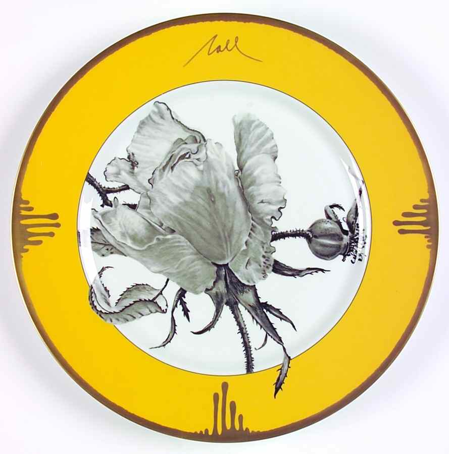 Tuscan Roses Yellow Service Plate (Charger) by Charles Field Haviland-1