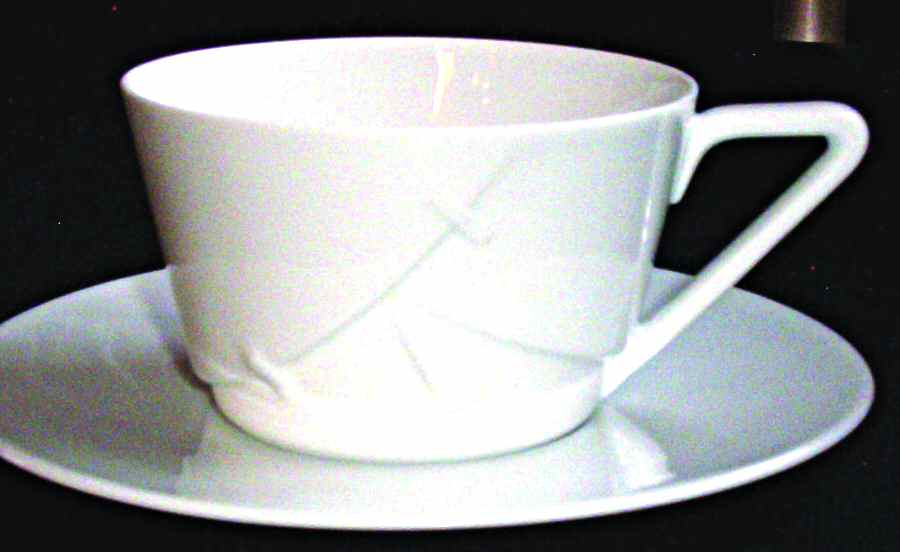 Chf1186 Flat Cup & Saucer Set by Charles Field Haviland-1