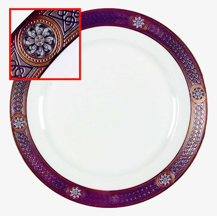 Diamanta Dinner Plate by Charles Field Haviland-1