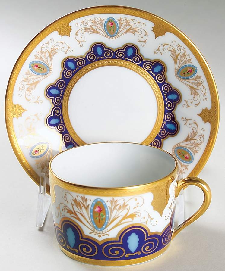 Sheherazade Flat Cup & Saucer Set by Charles Field Haviland-1