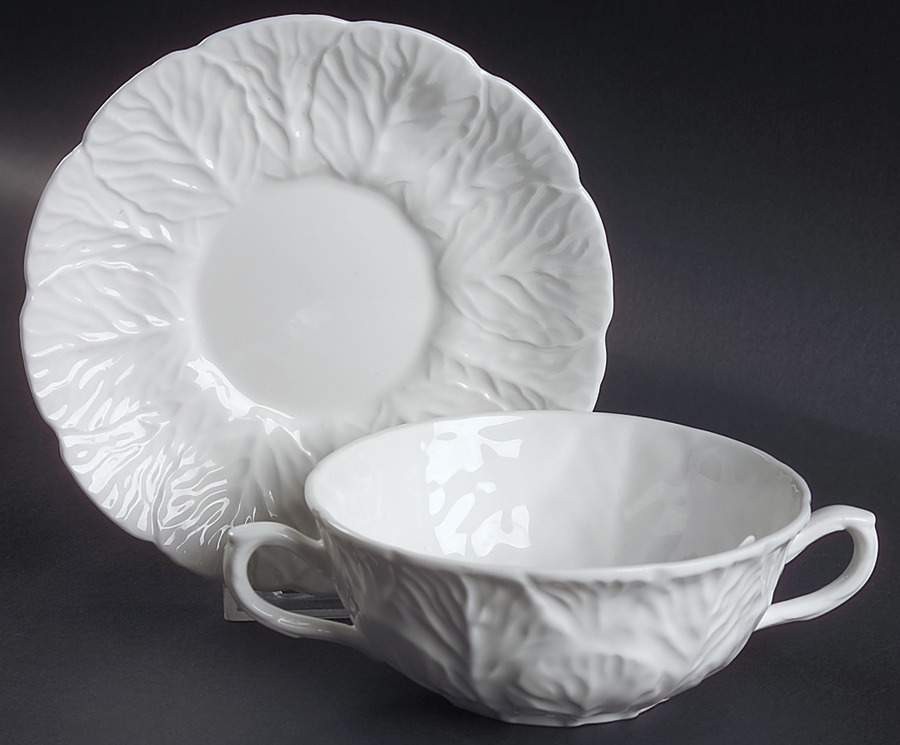 Countryware Flat Cream Soup Bowl & Saucer Set by Coalport-1