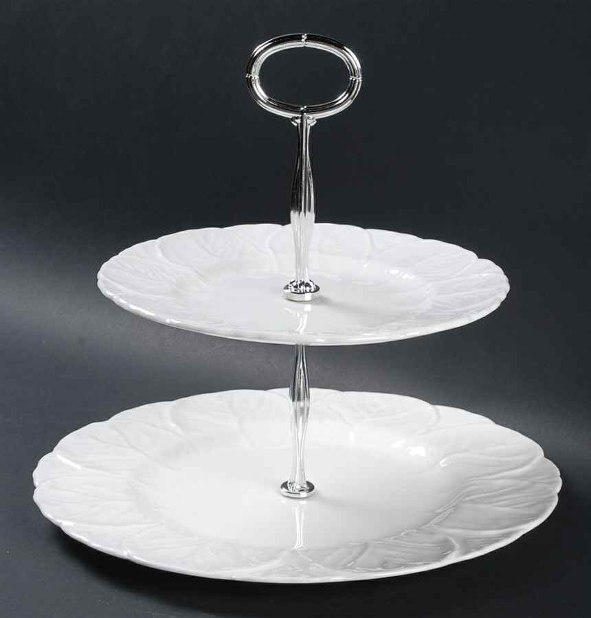 Countryware 6 5/8"-10"  2 Tiered Serving Tray (Dp, Sp) HC by Coalport-1