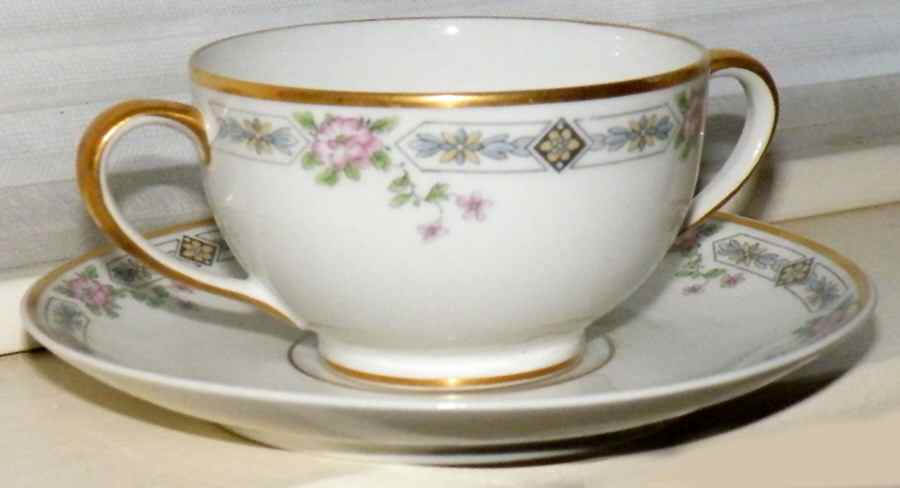 CHF481 Flat Bouillon Cup & Saucer by Charles Field Haviland-1