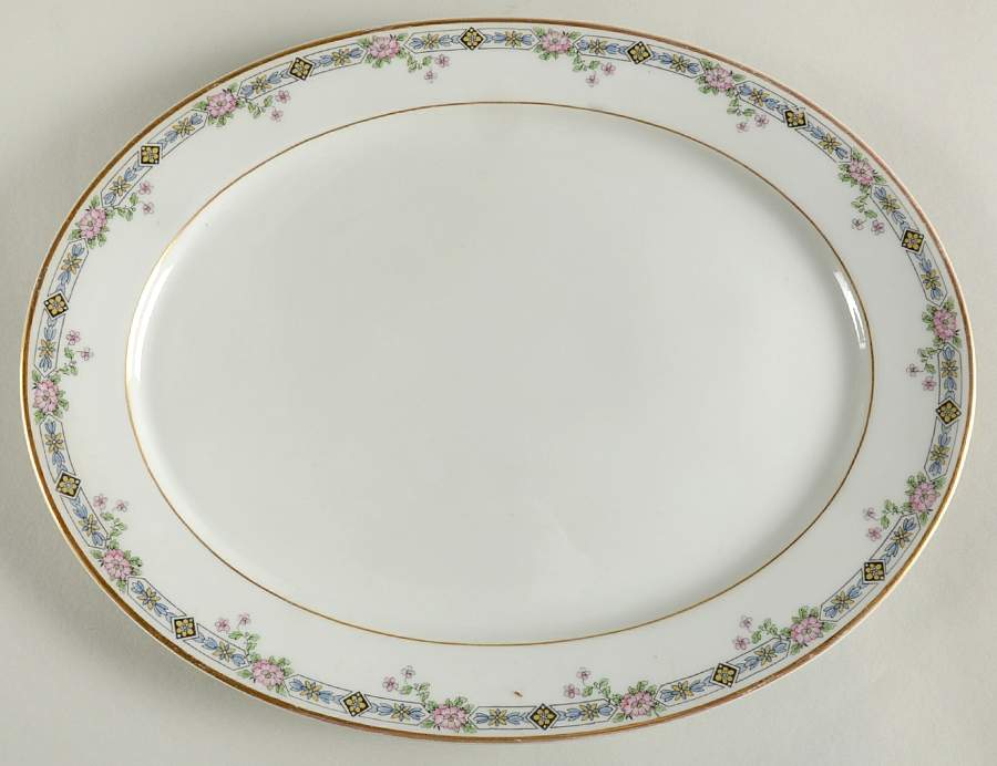 CHF481 13" Oval Serving Platter by Charles Field Haviland-1