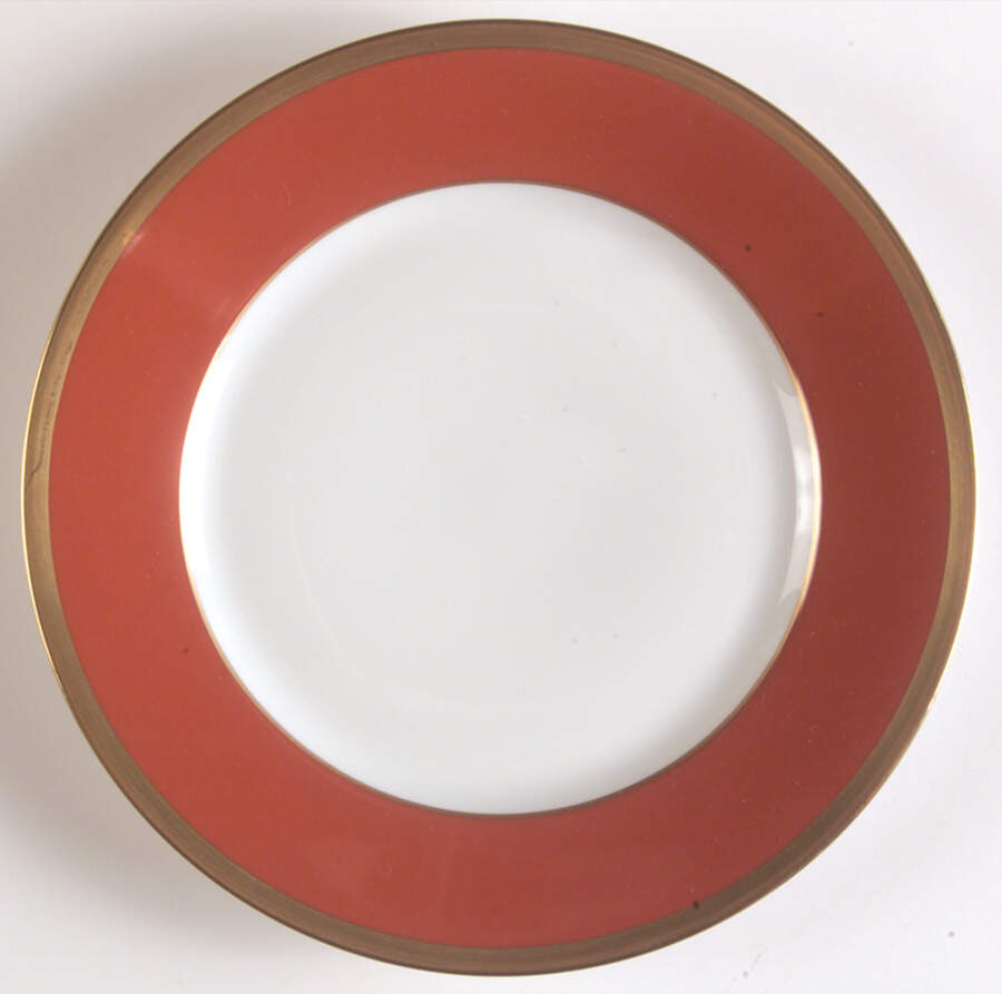 Arc En Ciel Terra Cotta Salad Plate by Charles Field Haviland-1