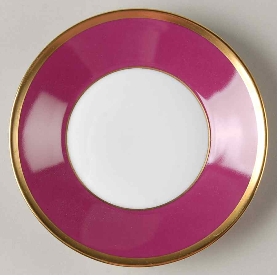 Arc En Ciel Fuschia Saucer by Charles Field Haviland-1