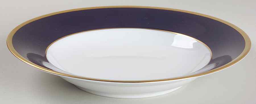 Arc En Ciel Ambassade Blue Large Rim Soup Bowl by Charles Field Haviland-1