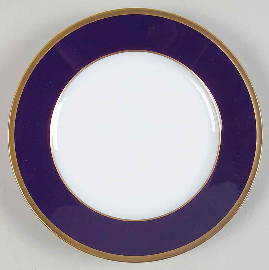 Arc En Ciel Ambassade Blue Salad Plate by Charles Field Haviland-1