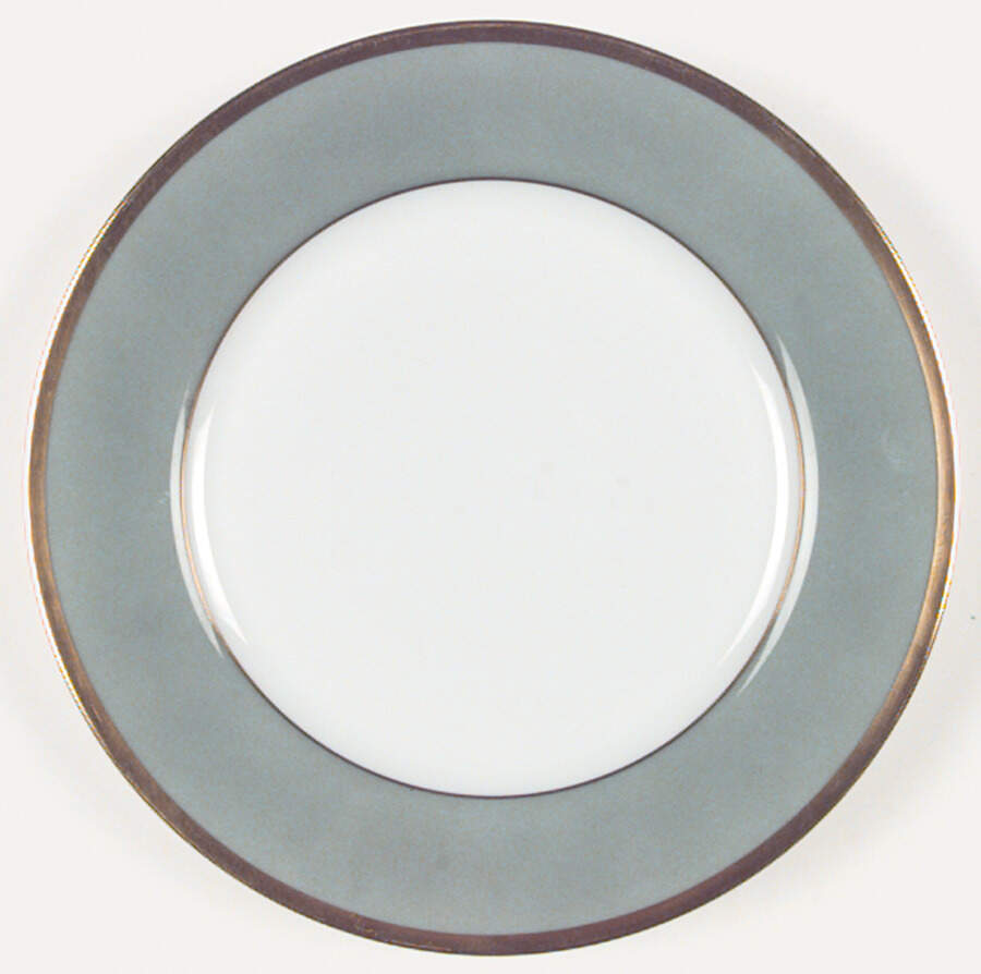 Arc En Ciel Mint Green (Airain) Salad Plate by Charles Field Haviland-1