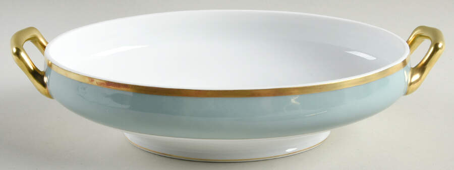 Arc En Ciel Mint Green (Airain) Oval Vegetable No Lid by Charles Field Haviland-1