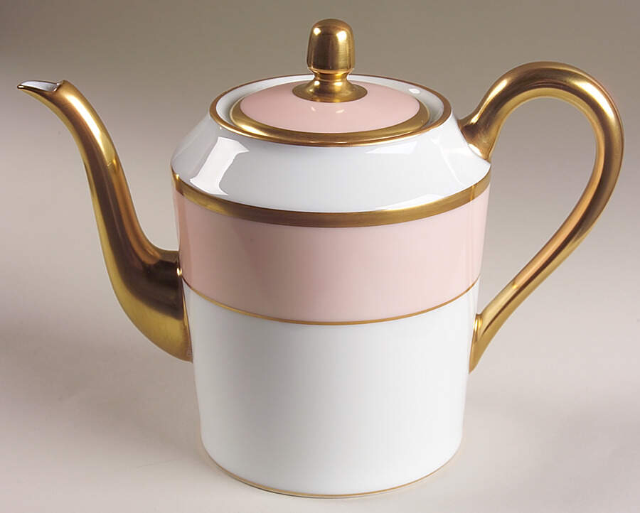 Arc En Ciel  Soft Pink (Rose Opale) Small Coffee Pot & Lid by Charles Field Haviland-1