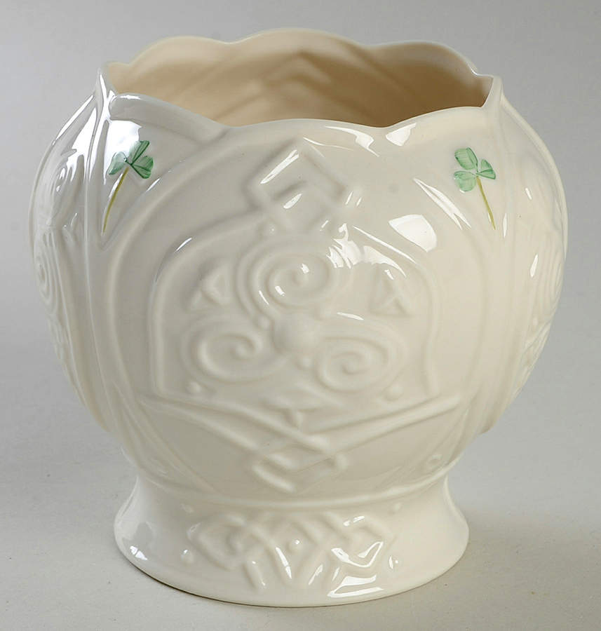 Belleek Event Celtic Mini Cachepot by Belleek Pottery (Ireland)-1