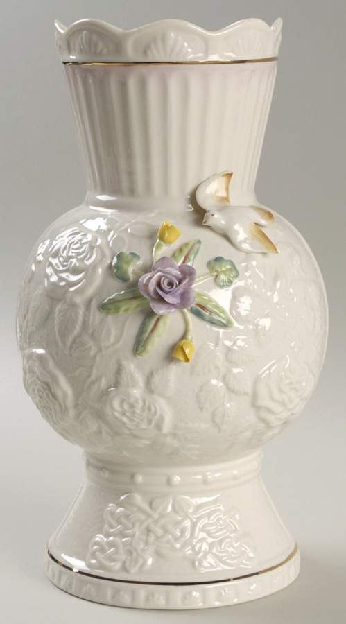Limited Edition Giftware Songbird Vase by Belleek Pottery (Ireland)-1
