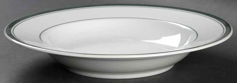 Novi Green Large Rim Soup Bowl by Cooks Club-1