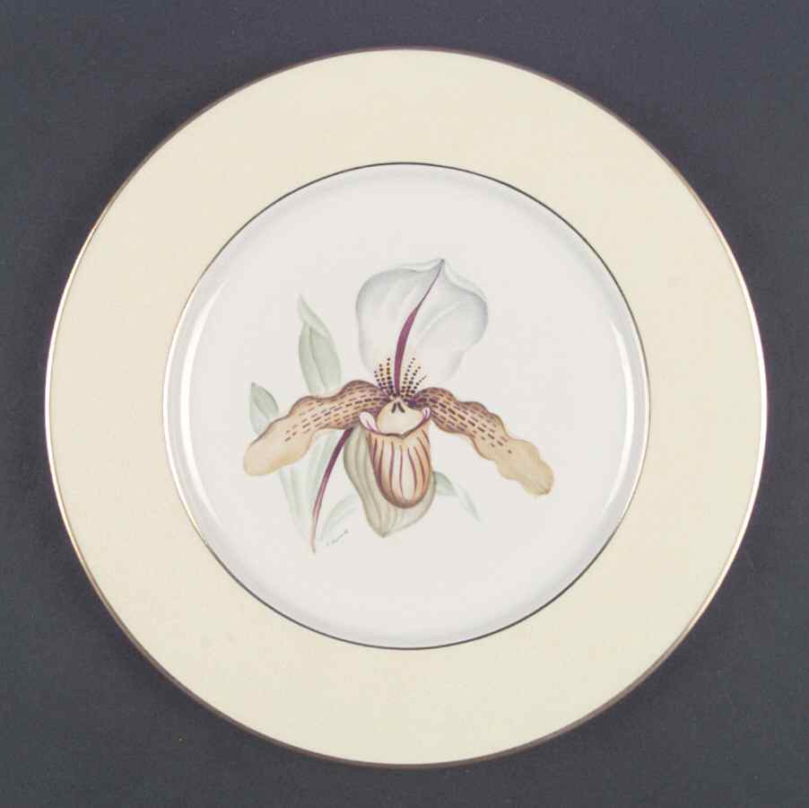 Orchid Dore Dinner Plate by Castleton (USA)-1