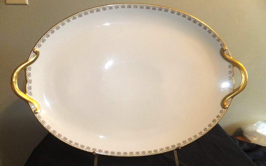 CHF488 17" Oval Serving Platter by Charles Field Haviland-1