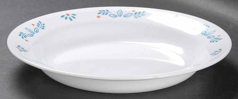 Subtle Blue (Corelle) Rim Soup Bowl by Corning Corelle-1