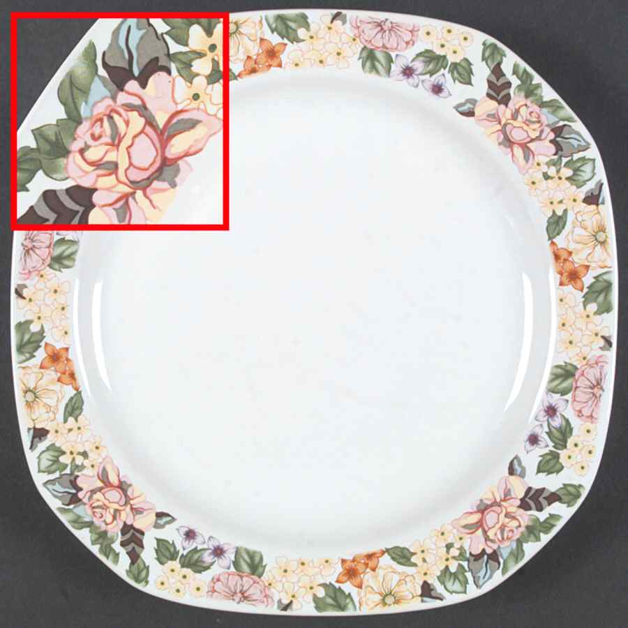 Antique Garden Dinner Plate by Corning Corelle-1