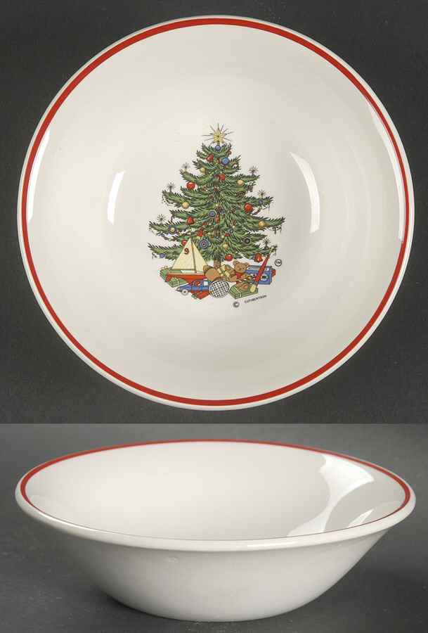 American Christmas Tree Fruit/Dessert (Sauce) Bowl by Cuthbertson-1