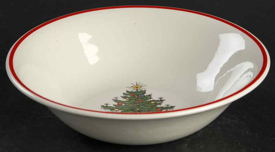 American Christmas Tree 8" Round Vegetable Bowl by Cuthbertson-1