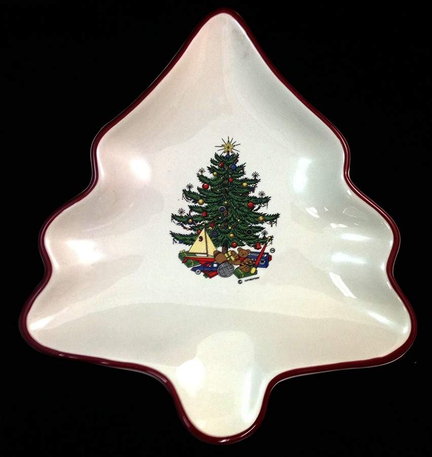 American Christmas Tree Small Tree Shaped Dish by Cuthbertson-1
