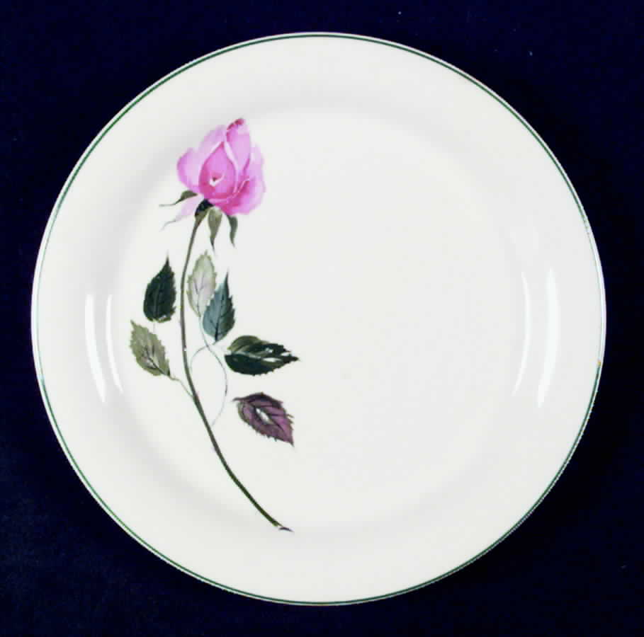 Dubarry (Green Trim) Salad Plate by Cunningham & Pickett-1