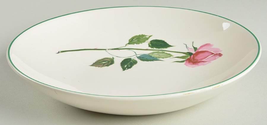 Dubarry (Green Trim) Coupe Soup Bowl by Cunningham & Pickett-1