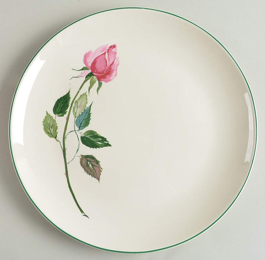 Dubarry (Green Trim) Dinner Plate by Cunningham & Pickett-1