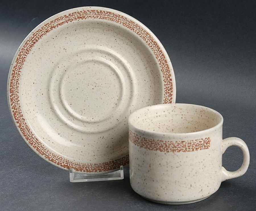 Cottage Flat Cup & Saucer Set by Churchill-1