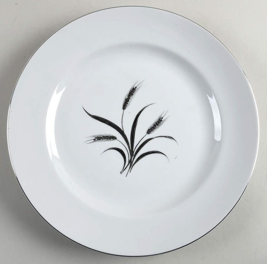 Silver Wheat (Rim Shape) 12" Chop Plate (Round Platter) by Crest Wood-1