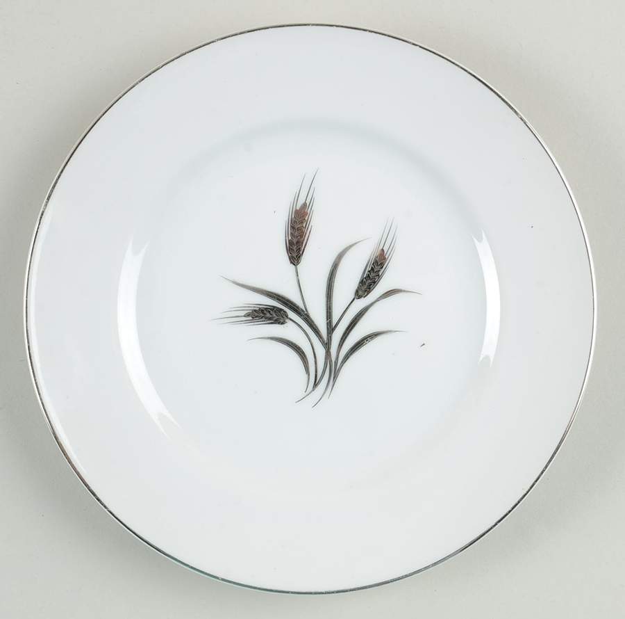Silver Wheat (Rim Shape) Bread & Butter Plate by Crest Wood-1