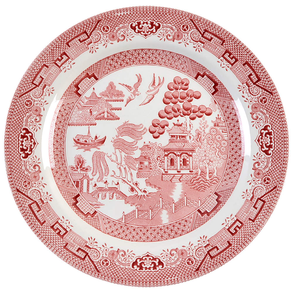 Willow Rosa Pink (England) Dinner Plate by Churchill-1