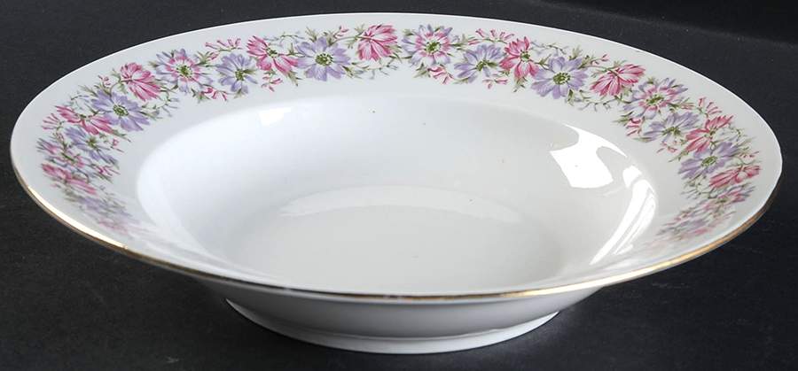 Roulette Rim Soup Bowl by Cmielow (Poland)-1