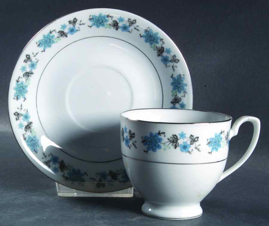 CX43 Footed Cup & Saucer Set by China (Made in China)-1