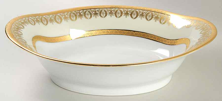 Arizona (Cream Rim) 9" Oval Vegetable Bowl by Charles Field Haviland-1