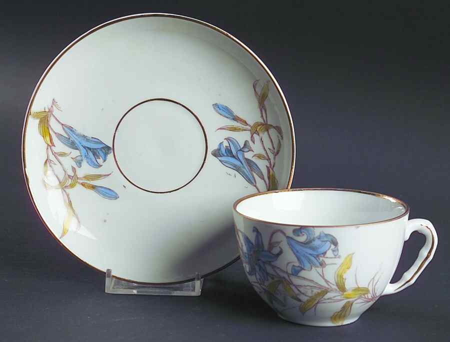 CTI45 Flat Cup & Saucer Set by Carl Tielsch-1
