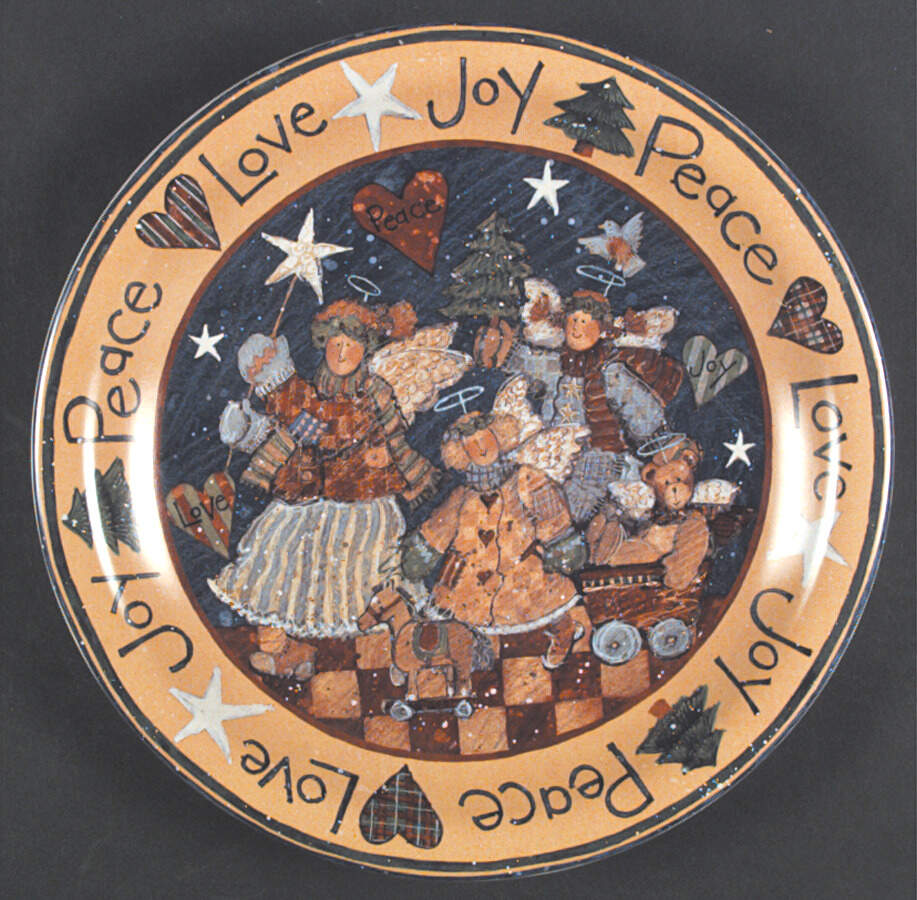 Folk Angel Dinner Plate by Certified International-1