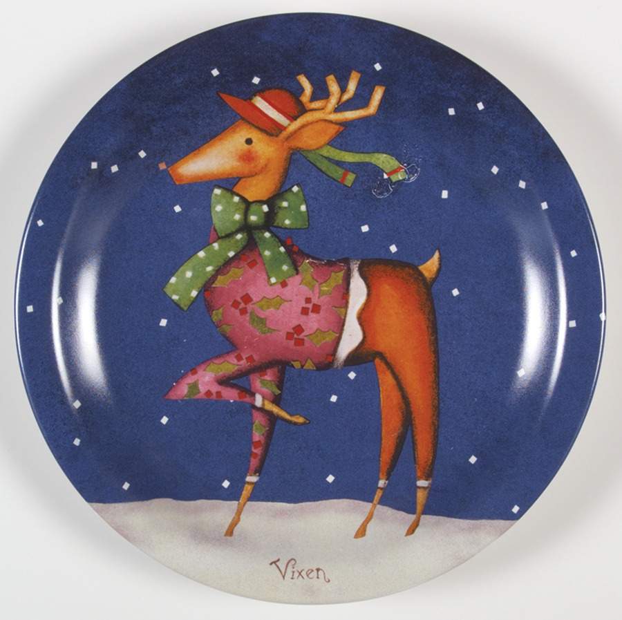 Reindeer Dinner Plate by Certified International-1