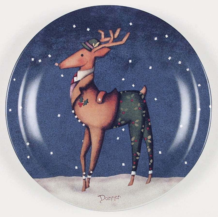 Reindeer Dinner Plate by Certified International-1
