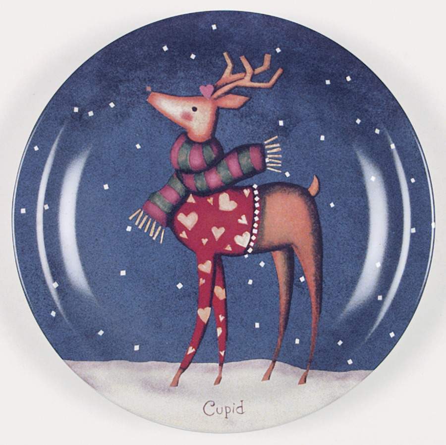 Reindeer Dinner Plate by Certified International-1