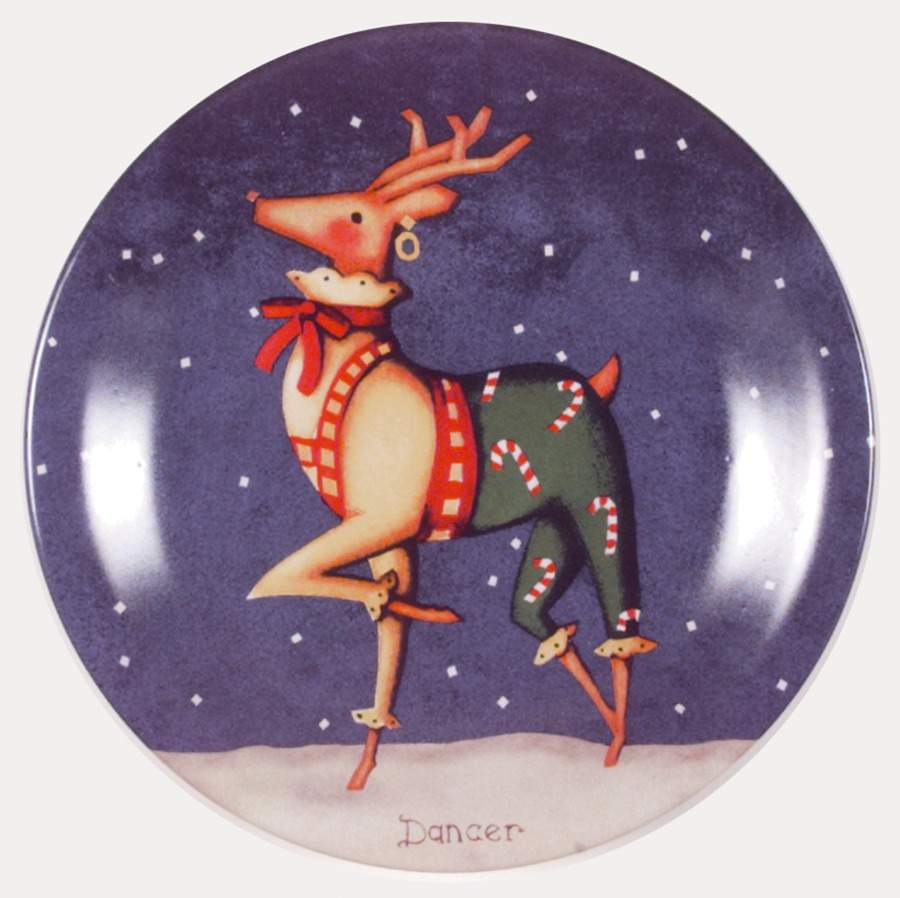 Reindeer Dessert/Pie Plate by Certified International-1