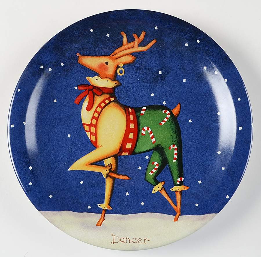 Reindeer Dinner Plate by Certified International-1