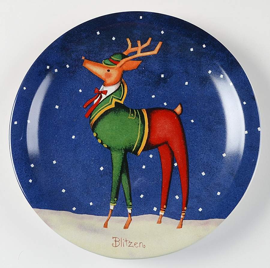 Reindeer Dinner Plate by Certified International-1