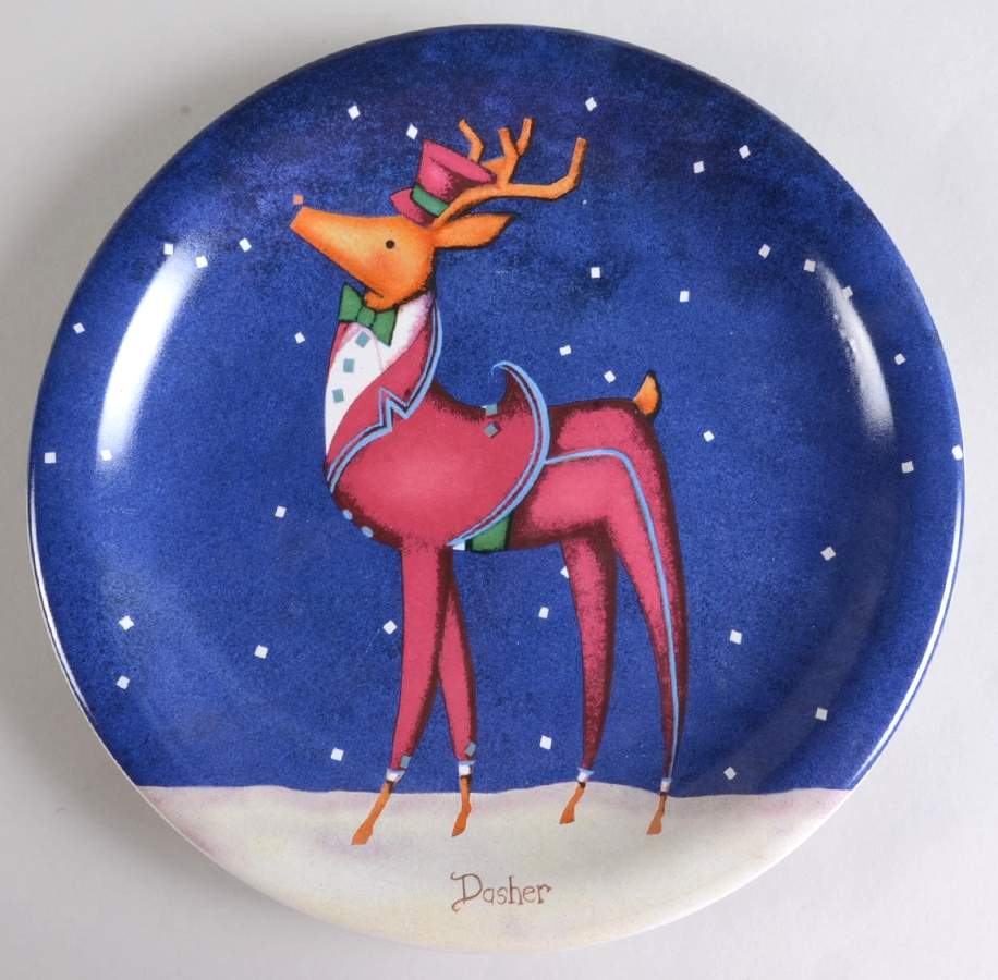 Reindeer Dinner Plate by Certified International-1