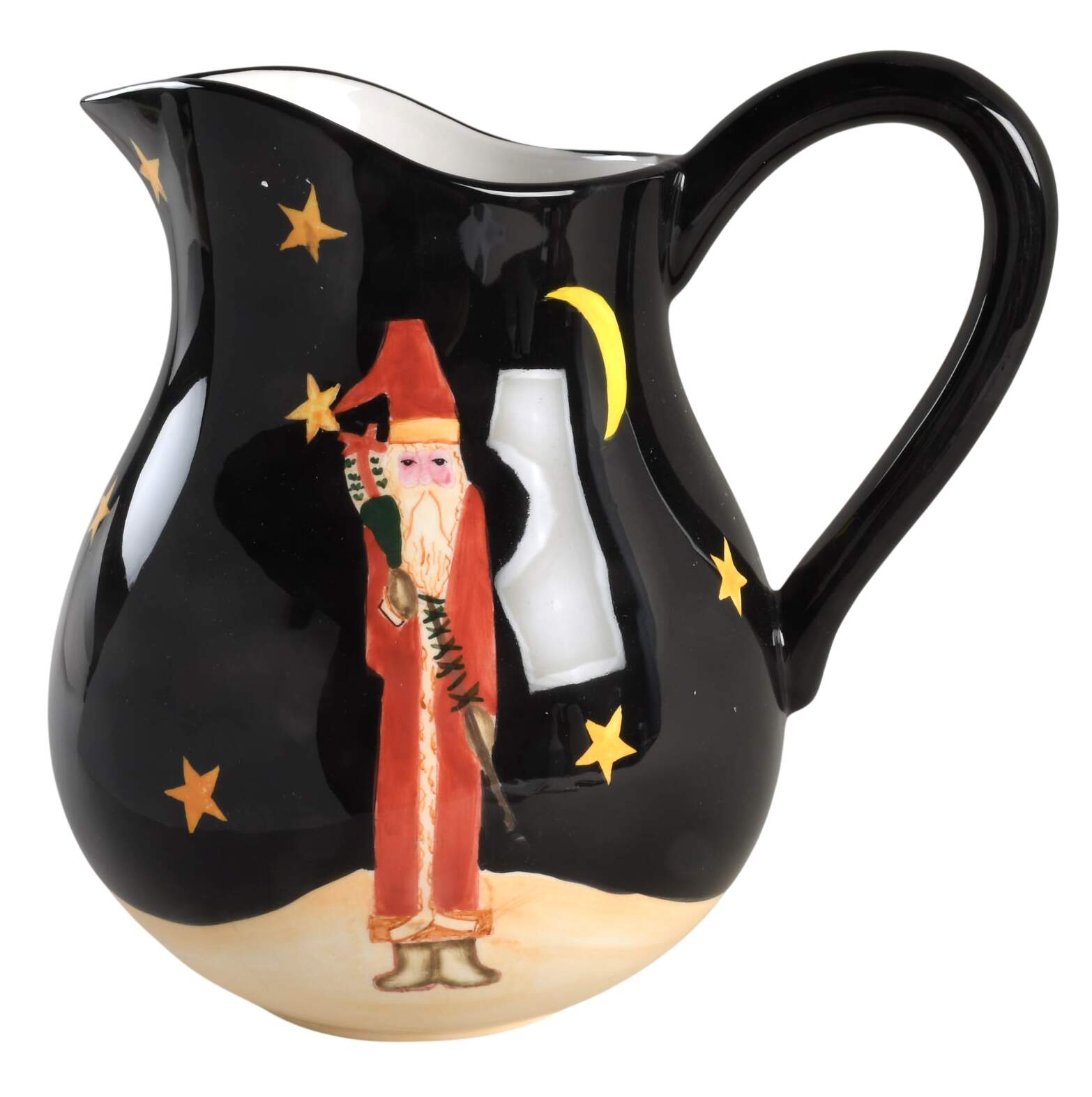 Midnight Santa 128 Oz Pitcher by Certified International-1