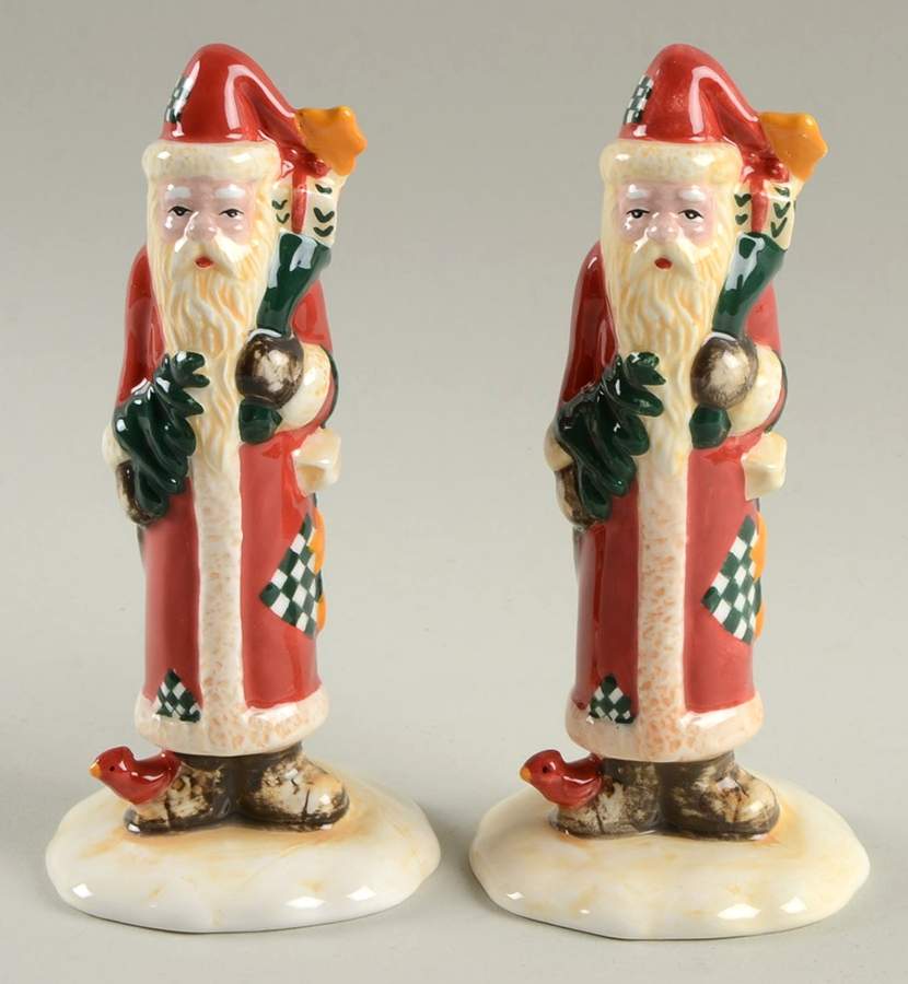 Midnight Santa Figural Salt & Pepper Set by Certified International-1