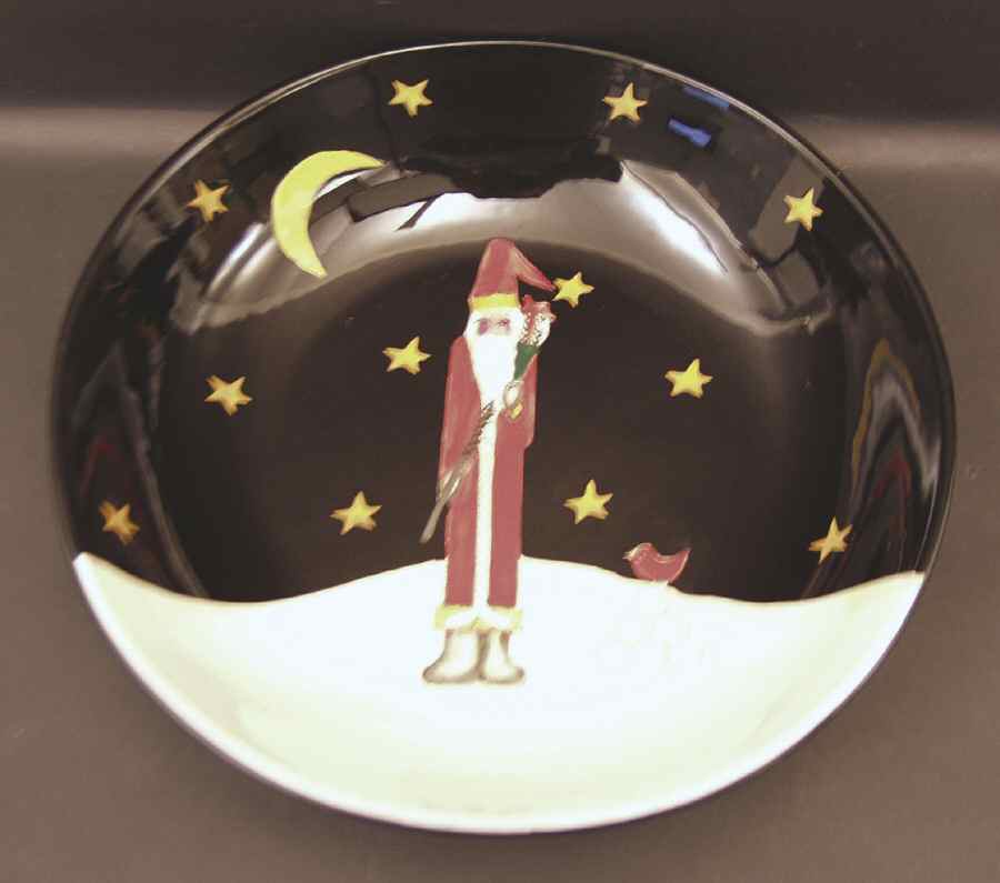 Midnight Santa 13" Pasta Serving Bowl by Certified International-1