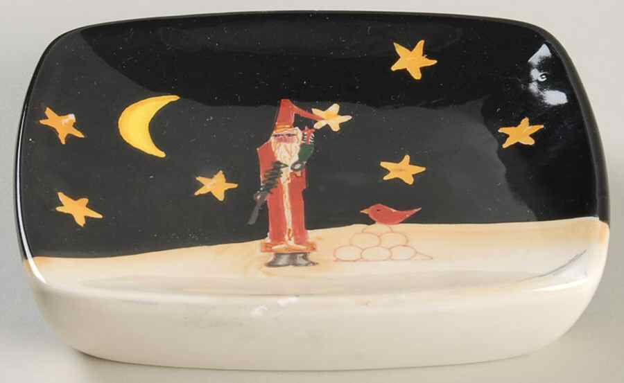 Midnight Santa Soap Dish by Certified International-1