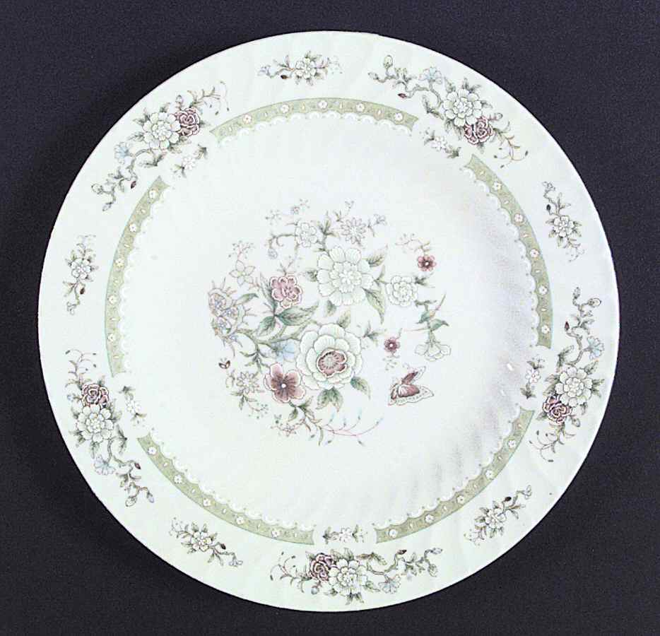 UP128 (Swirl Rim) Dinner Plate by Universal Porcelain Company-1