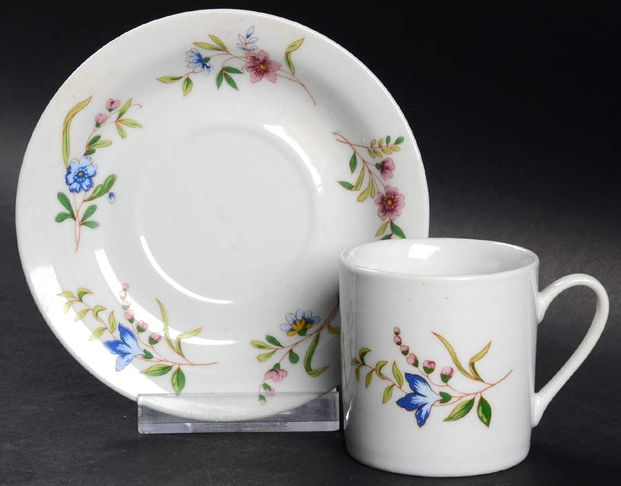 Versailles (Smooth) Flat Demitasse Cup & Saucer Set by BIA Cordon Bleu-1